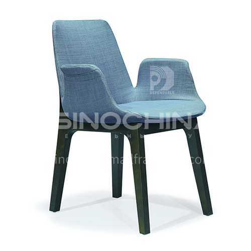 DPT-250 Minimalist dining room chair, ash solid wood + stereotyped cotton, a variety of material options
